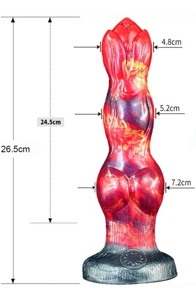 Monstered Dragon Dildo Kaeny 26,5 cm - Drachen-Dildo 8