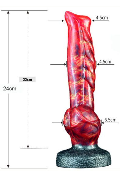 Monstered Dragon Dildo Kitso 24 cm - Drachen-Dildo 7