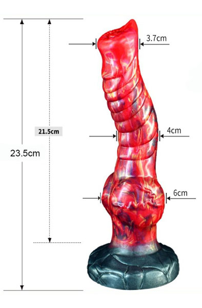 Monstered Dragon Dildo Kryx 23,5 cm - Drachen-Dildo 7