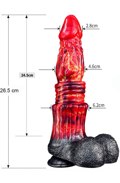 Monstered Dragon Dildo Postyr 26,5 cm - Drachen-Dildo 8