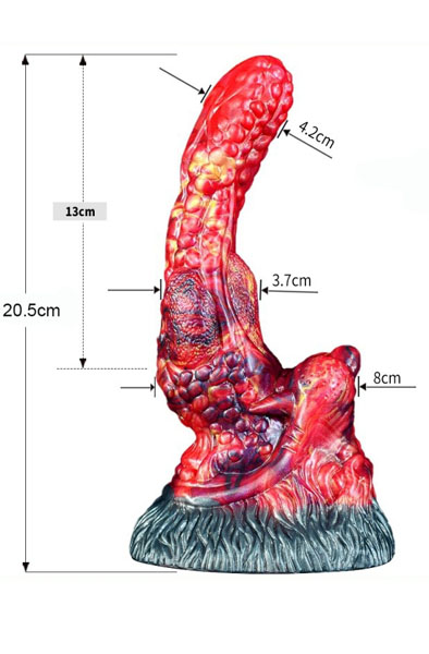 Monstered Dragon Dildo Squarel 20,5 cm - Drachen-Dildo 8