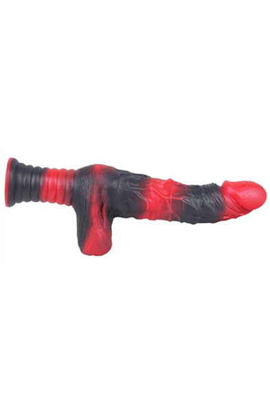 MonsterRed Realix Dildo With Handle 26 cm - Dildo mit Griff 6