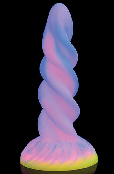 Moon Rider Glow In The Dark Unicorn Dildo 20,5 cm - Drachen-Dildo 2