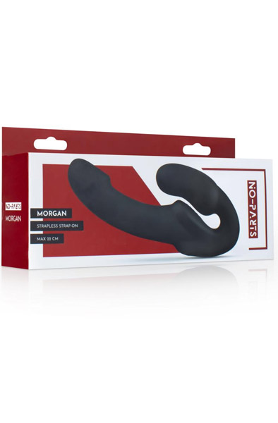 Morgan Umschnalldildo ohne Träger Schwarz 22 cm - Strap-on 3