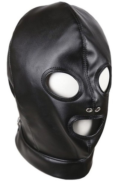 Mouth & Eye Open With Nostril Hole - BDSM Maske 1