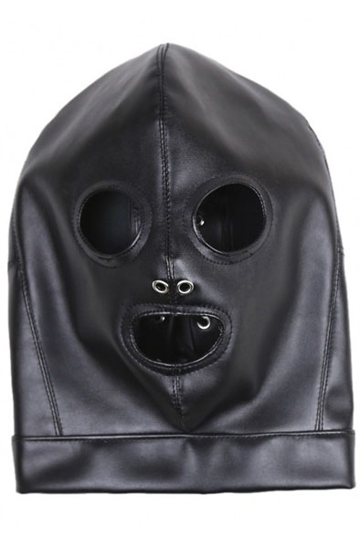 Mouth & Eye Open With Nostril Hole - BDSM Maske 4
