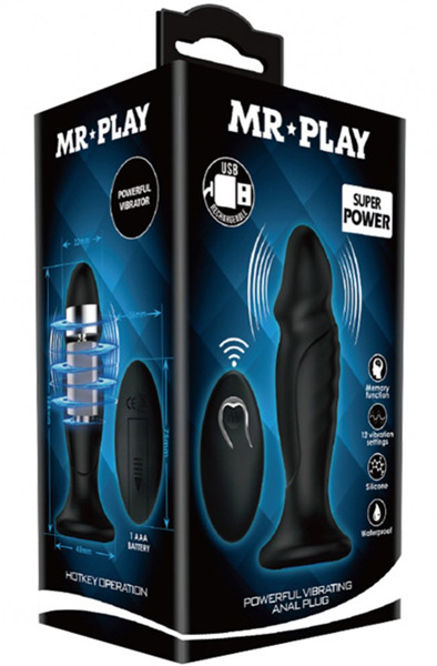 Mr. Play Powerful Vibrating Anal Plug - Vibrierender Analplug 2