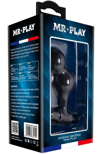 Mr. Play Silicone Vibrator Anal Plug - Vibrierender Analplug 6