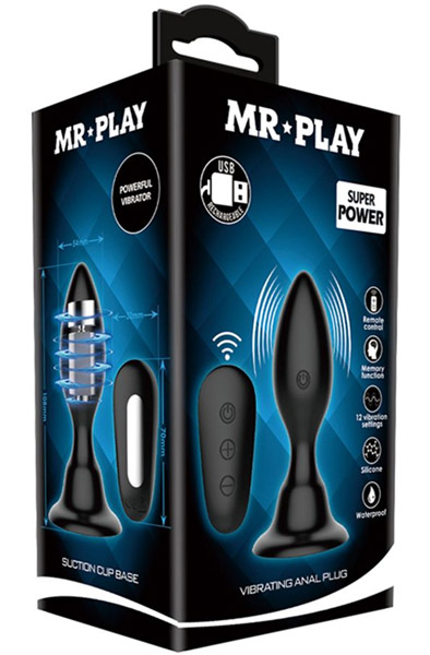 Mr. Play Vibrating Anal Plug With Remote Control - Vibrierender Analplug 4