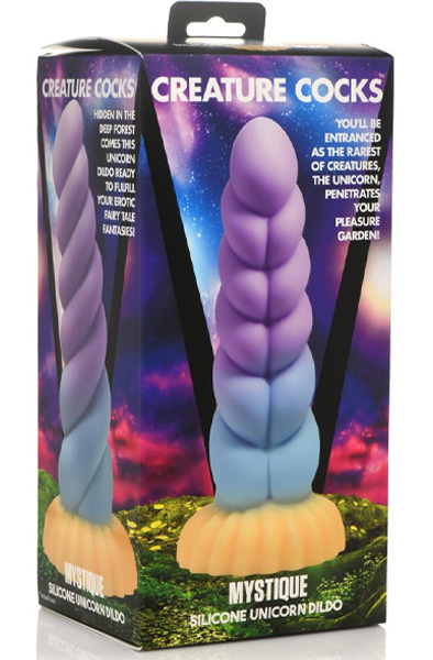 Mystique Silicone Unicorn Dildo 21 cm - Drachen-Dildo 7