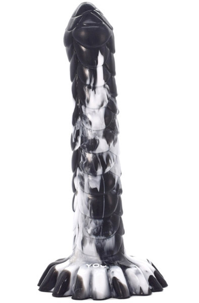 Nagal Dildo Black-White 25 cm - Drachen-Dildo 2