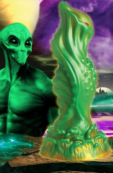 Nebula Alien Silicone Dildo 19 cm - Monster-Dildo 6
