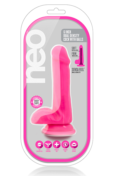 Neo Dual Density Cock With Balls 15,5cm - Dildo 2