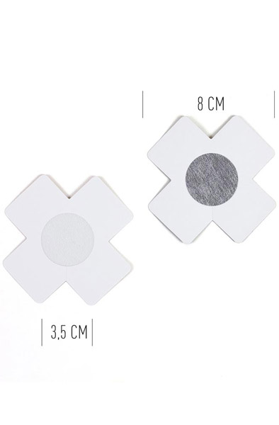 Nipple Covers Cross Shapped Holografic - Brustwarzenkappen 4