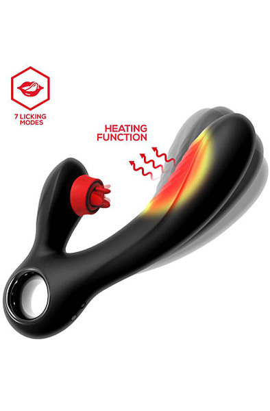 Niza Vibe With Heating & Clitoris Triple Tongue - Rabbit-Vibrator 3