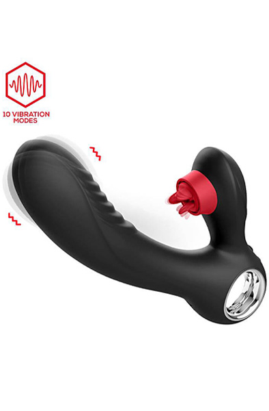 Niza Vibe With Heating & Clitoris Triple Tongue - Rabbit-Vibrator 4