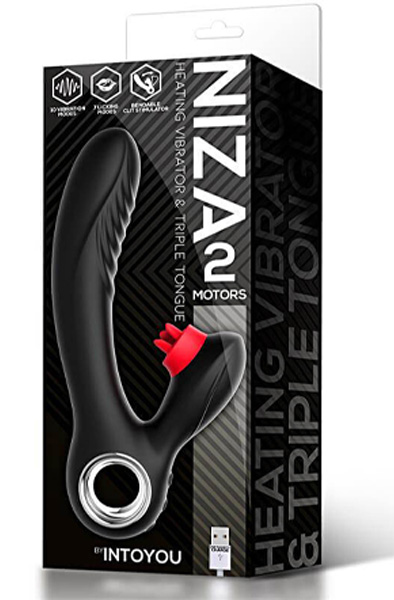 Niza Vibe With Heating & Clitoris Triple Tongue - Rabbit-Vibrator 7