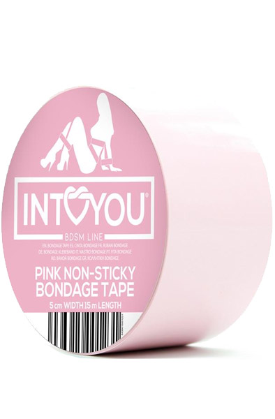 Non-Sticky Bondage Tape Pink 15 m - Bondage-Band 1
