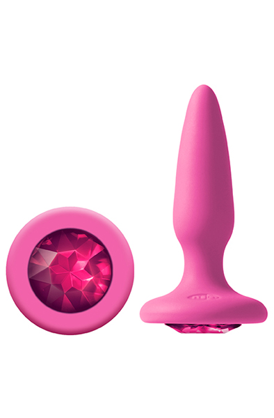NS Novelties Glams Mini Rainbow Gem Pink - Analplug 1
