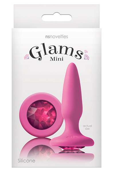 NS Novelties Glams Mini Rainbow Gem Pink - Analplug 2