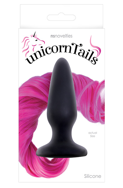 NS Novelties Unicorn Tails Butt Plug Pink - Analplug in Tierform 2