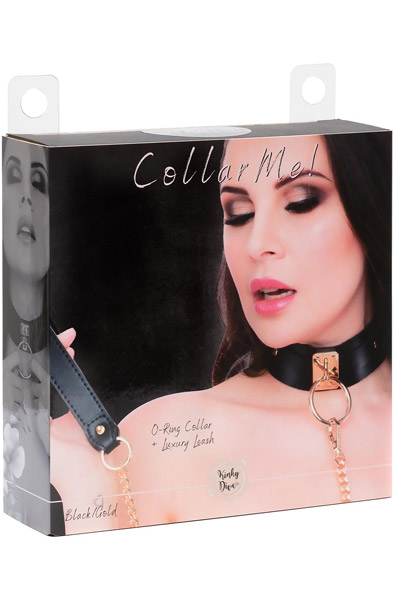 O-Ring Collar & Leash Gold/Black - Collar & leash 4