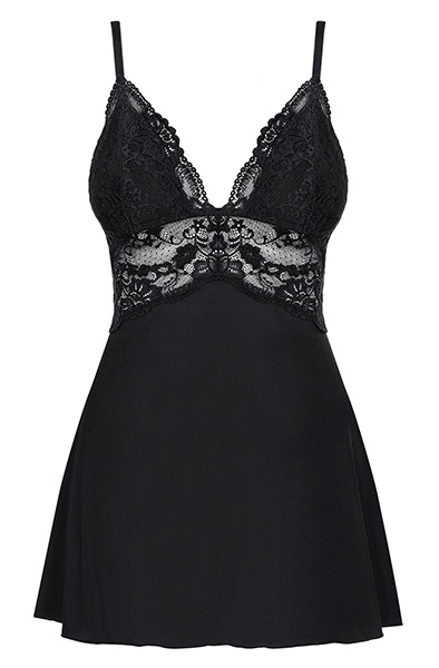 Obsessive 810-BAB Babydoll & Thong Black - Sexy lingerie 3