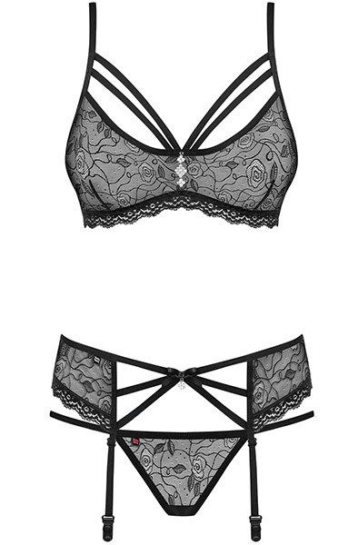 Obsessive 818-SEG-1 Set 3-pcs - Sexy lingerie 4