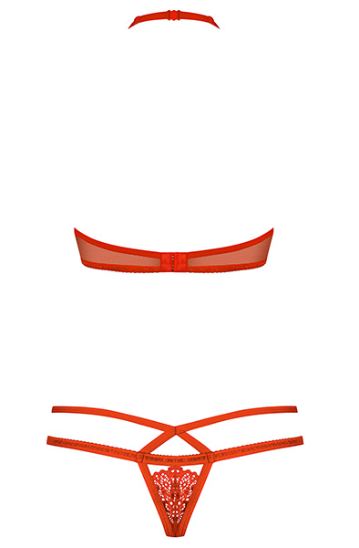 Obsessive 838-SET 2 pcs Set Red - Sexy lingerie 4