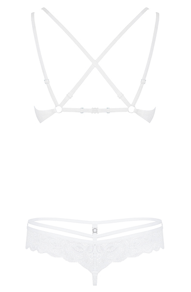 Obsessive 860-SET-2 2 pcs Set White - Sexy lingerie 5