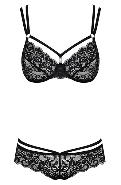 Obsessive 860-SET 2 pcs set Black - Sexy lingerie 3