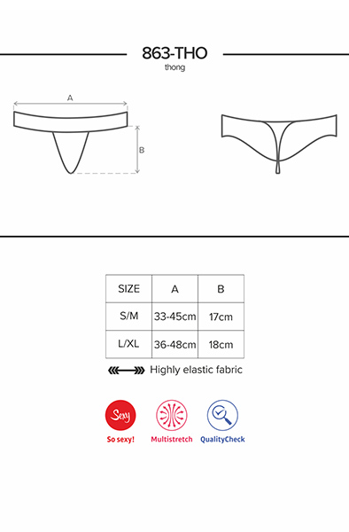 Obsessive 863-THO-3 String Tanga Rot - Slip 5