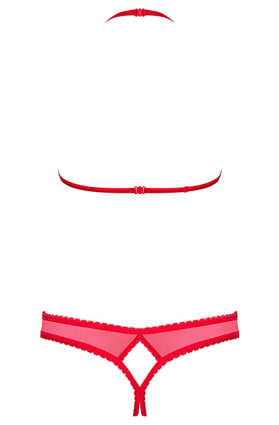 Obsessive 870-SEC-3 2 pcs Set Red - Sexy lingerie 5