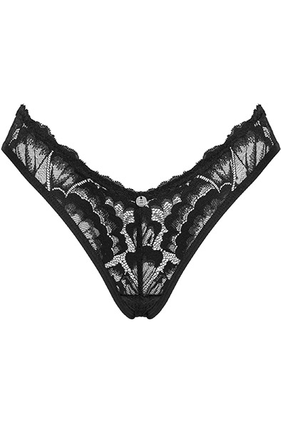 Obsessive Alessya Panties Schwarz - Spitzenhöschen 3