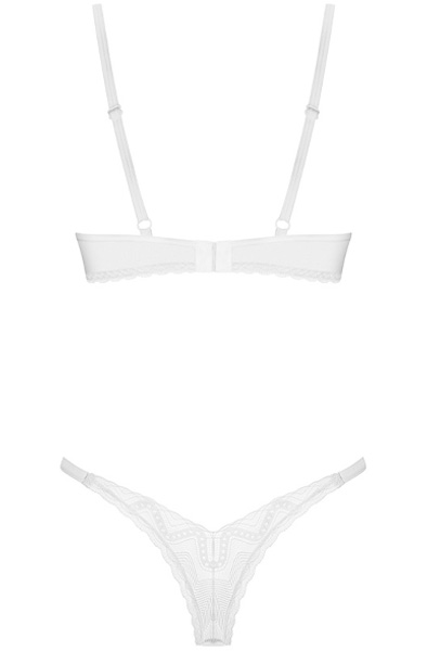Obsessive Alissium 2-pcs Set White - Bra & Bra Set 4