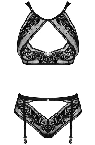 Obsessive Allastia 2-pcs Set Black - Sexy lingerie 3