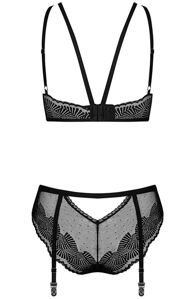 Obsessive Allastia 2-pcs Set Black - Sexy lingerie 4