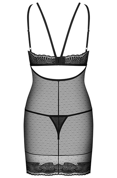 Obsessive Allastia Negligé & String Schwarz - Sexy Dessous 4