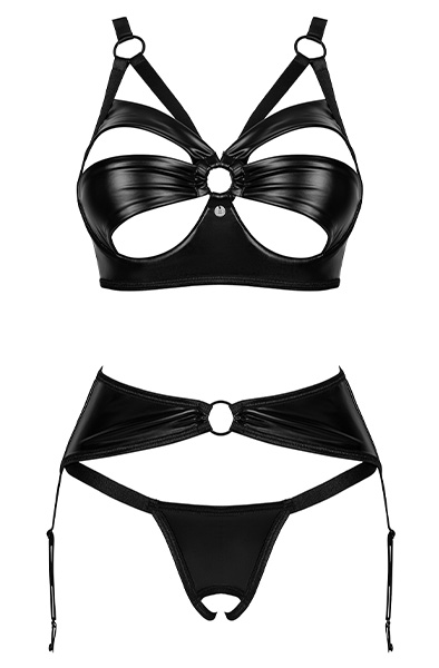 Obsessive Armares 3-pcs Cupless Set - Bra & Bra Set 3