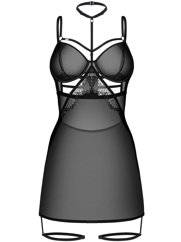 Obsessive Arrowel Chemise Black - Chemise & Babydoll 2