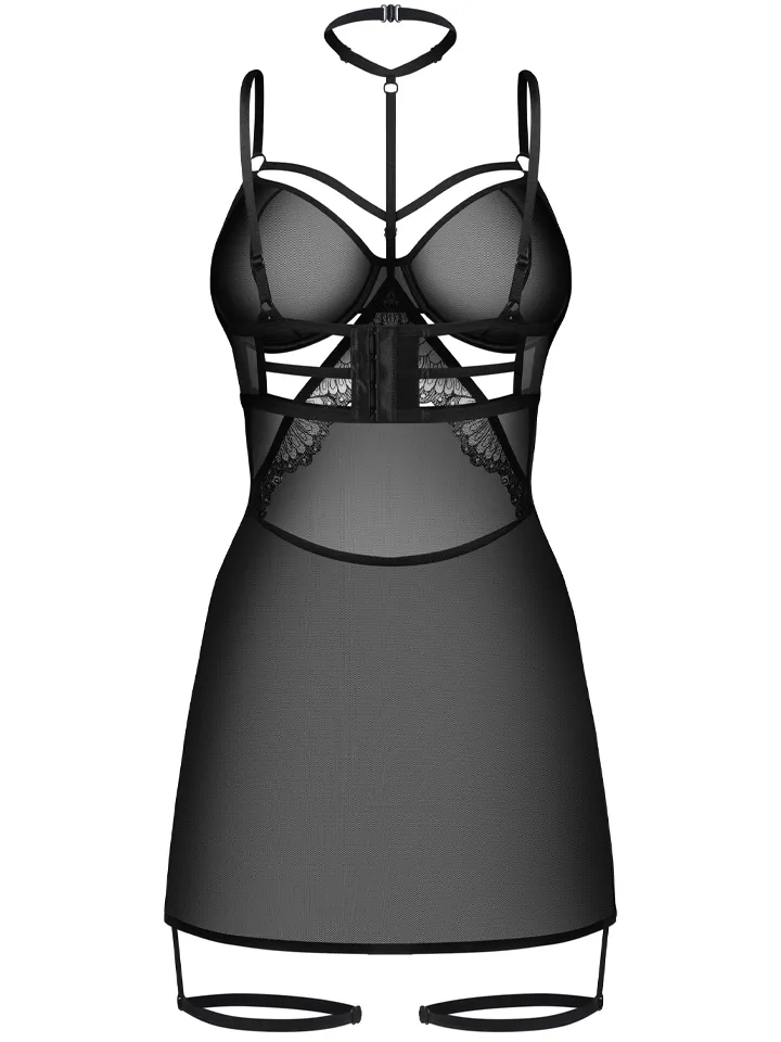Obsessive Arrowel Chemise Black - Chemise & Babydoll 3