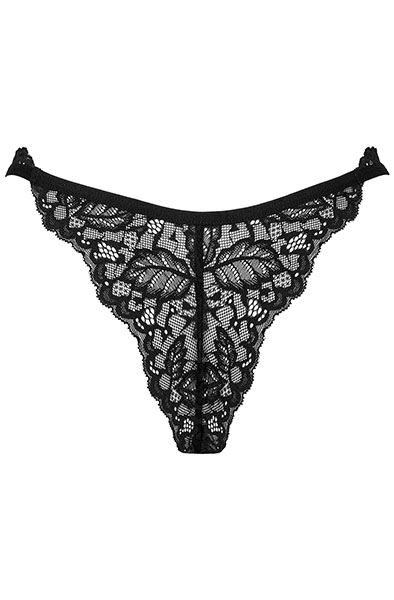 Obsessive Bellastia String Schwarz - Spitzenhöschen 4