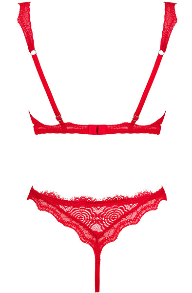 Obsessive Bergamore 2-pcs Set Red - Sexy lingerie 4