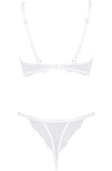 Obsessive Bianelle 2-teiliges Set Weiß - Sexy Dessous 4