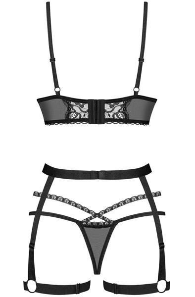 Obsessive Blomentis 3-pcs Set - Underklädesset 6