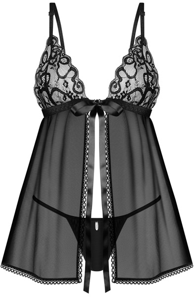 Obsessive Blomentis Babydoll & Thong - Babydoll lingerie 3