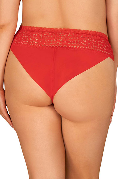 Obsessive Blossmina Höschen Rot - Spitzenhöschen 2