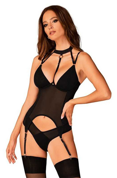 Obsessive Brasica Korsett Schwarz - Korsett 1