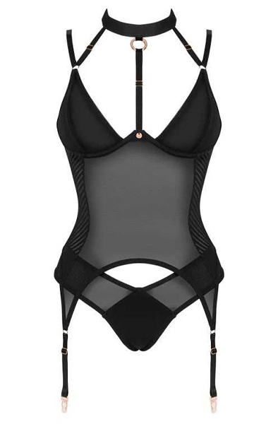 Obsessive Brasica Korsett Schwarz - Korsett 3
