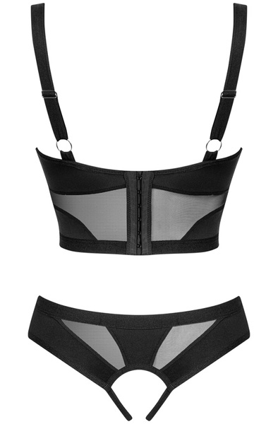 Obsessive Chic Amoria 2-pcs Crotchless Set - Bra & Bra Set 4